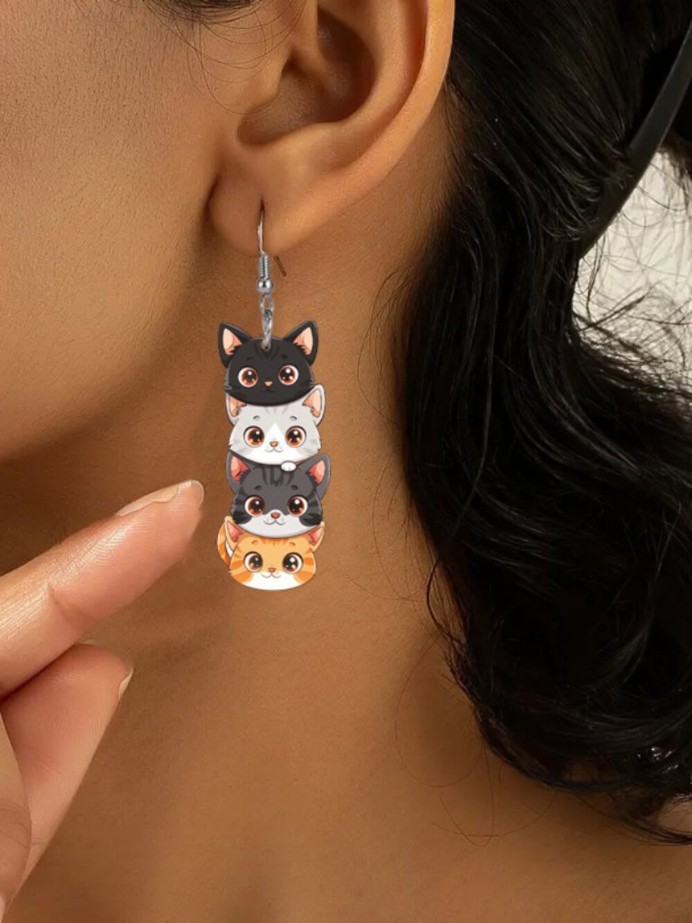 cute Earrings cat
